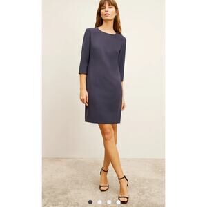 MM Lafleur The Lancia Sheath Dress Navy Business‎ Career Office Work Size 8